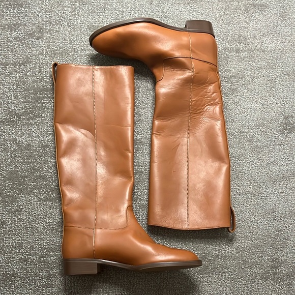 J. Crew Shoes - J. Crew Tan Leather Riding Boot Size 8